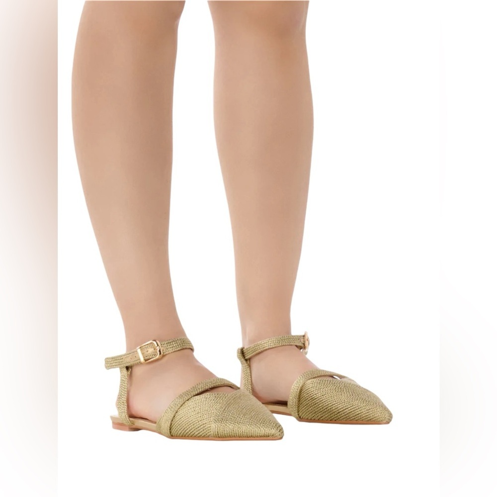 Channel your inner goddess with The AZALEA WANG Petra Gold Flat